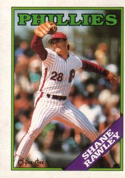 1988 O-Pee-Chee Baseball Cards 066      Shane Rawley